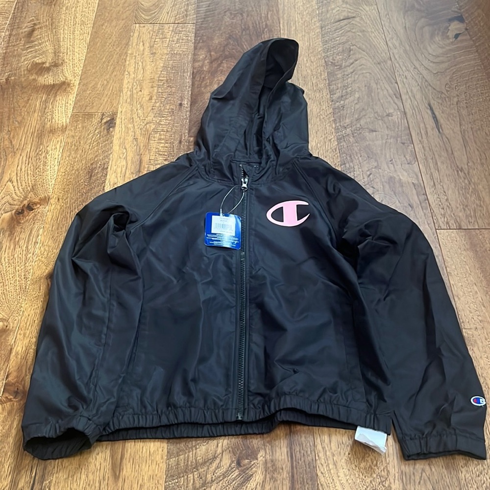 NWT Champion Junior Girl’s Black Windbreaker Size L